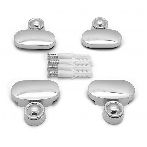 Зеркалодержатель № 159 хром  SOLLER (4 шт) (12/120)