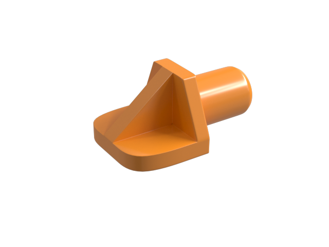 Полкодержатель пластмассовый D-6 мм