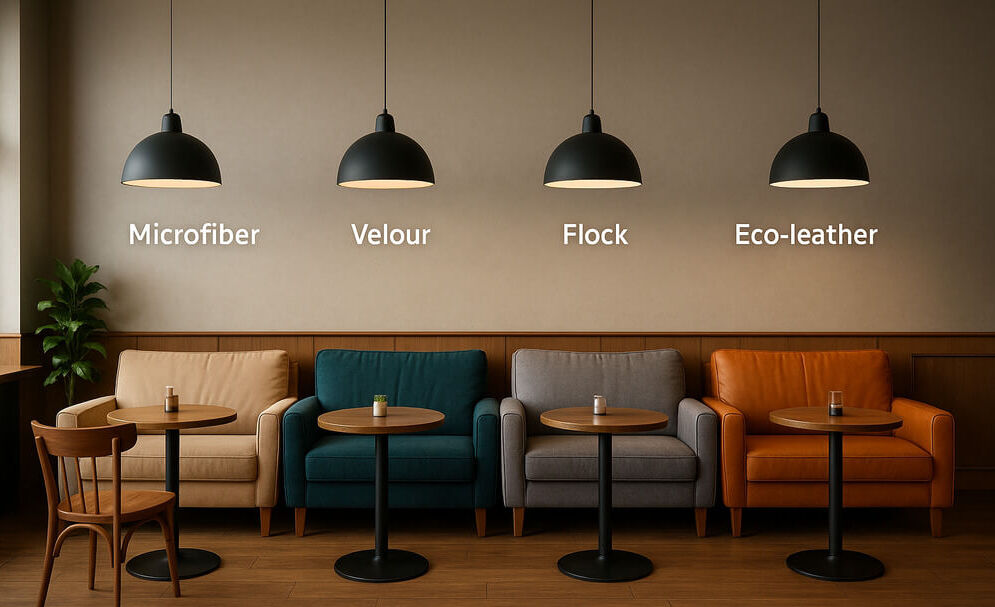 Выбор обивочной ткани для кафе