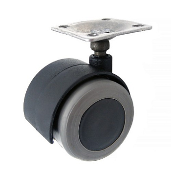 Опора колесная резиновый ход  D40mm  4289  ( 250шт) 125-057