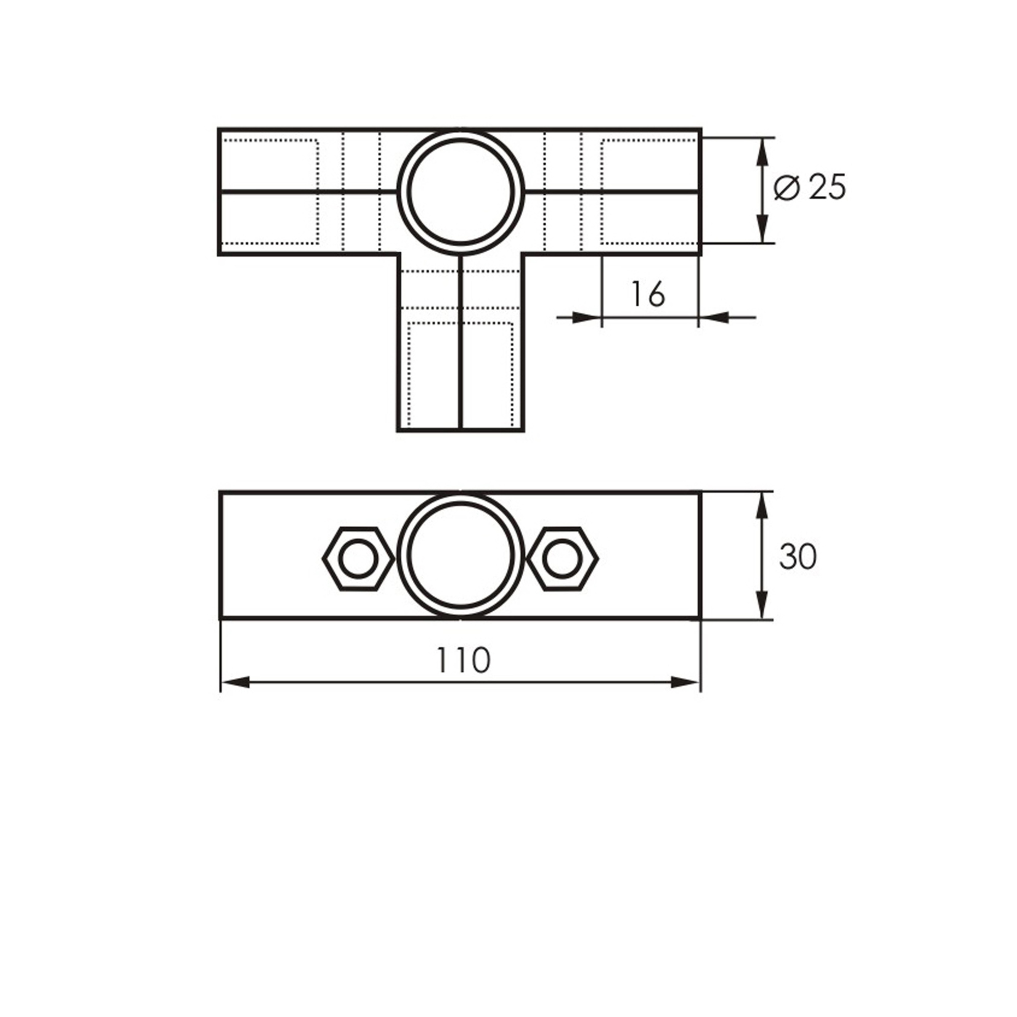 Крепеж усиленный с 5-ю  направлениями D-25 SOLLER R-44 10/60 121-049