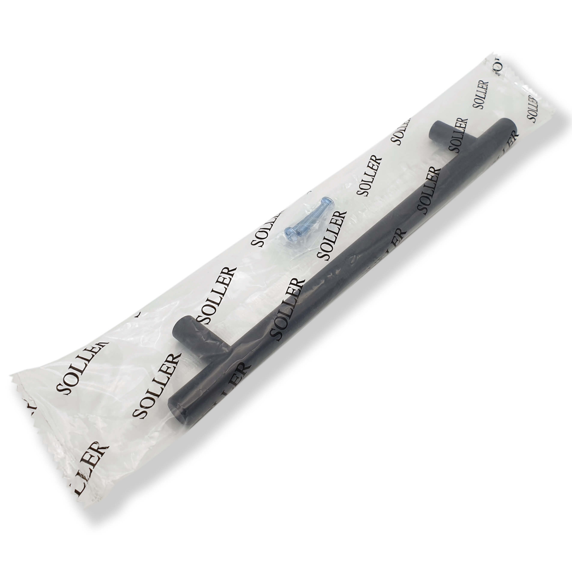 Ручка-рейлинг 8925-192мм D-12 черный (10/100)